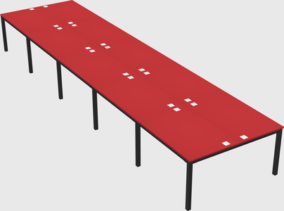 Shared rectangular desk