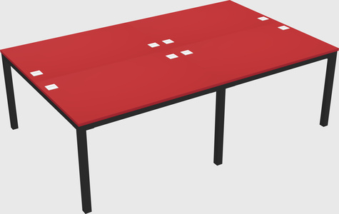 Shared rectangular desk