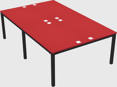 Shared rectangular desk
