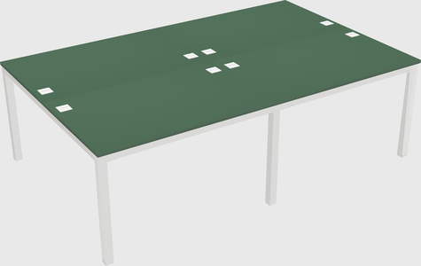 Shared rectangular desk