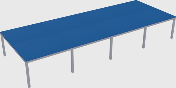 Shared rectangular desk
