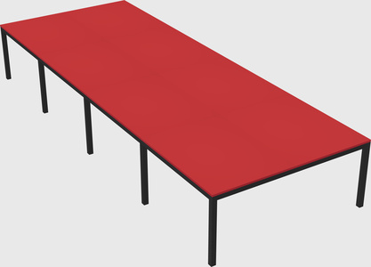 Shared rectangular desk