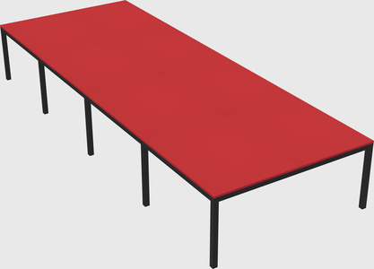 Shared rectangular desk