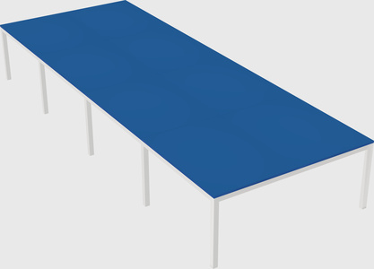 Shared rectangular desk
