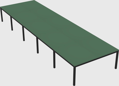 Shared rectangular desk