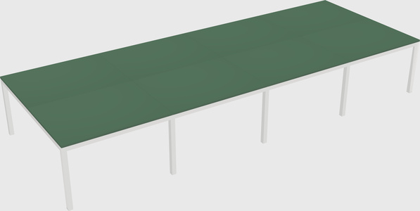 Shared rectangular desk