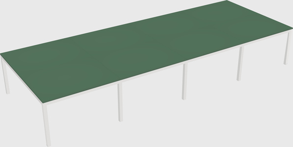 Shared rectangular desk