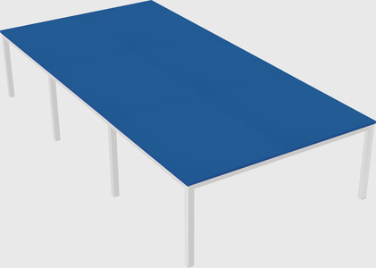 Shared rectangular desk