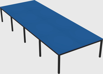 Shared rectangular desk