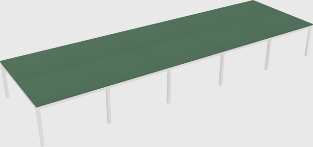 Shared rectangular desk