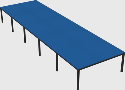Shared rectangular desk