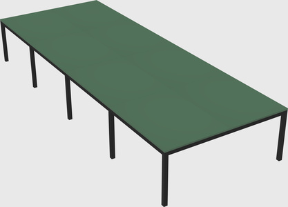 Shared rectangular desk
