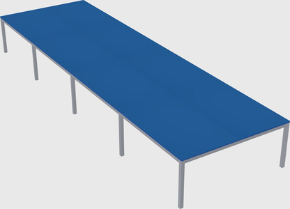 Shared rectangular desk