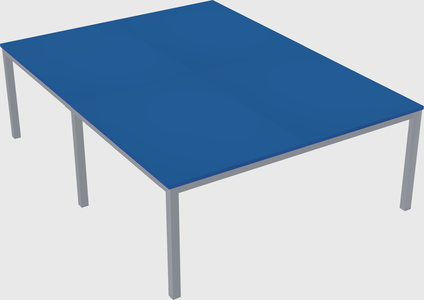 Shared rectangular desk