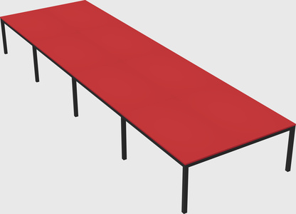 Shared rectangular desk