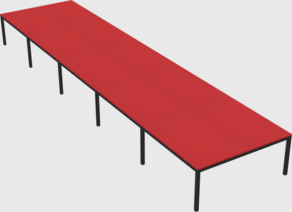 Shared rectangular desk