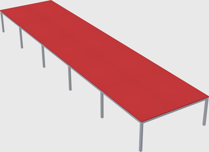 Shared rectangular desk