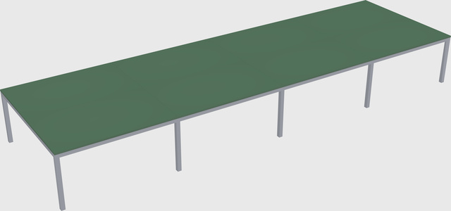 Shared rectangular desk