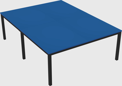 Shared rectangular desk