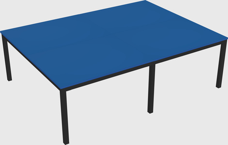 Shared rectangular desk