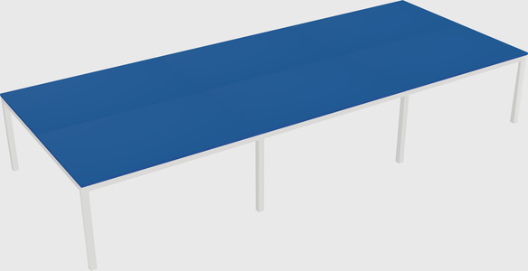 Shared rectangular desk
