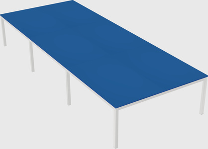 Shared rectangular desk