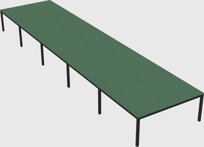 Shared rectangular desk
