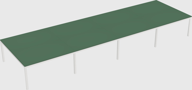 Shared rectangular desk