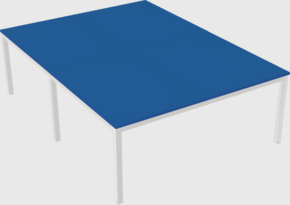 Shared rectangular desk