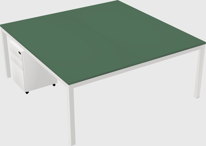 Shared rectangular desk