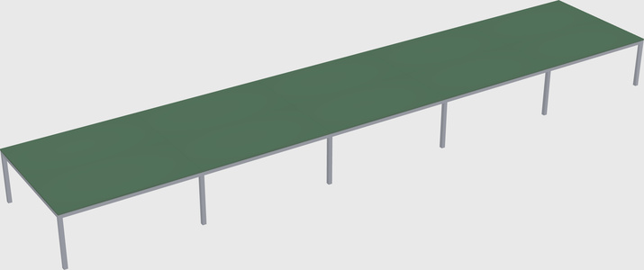 Shared rectangular desk