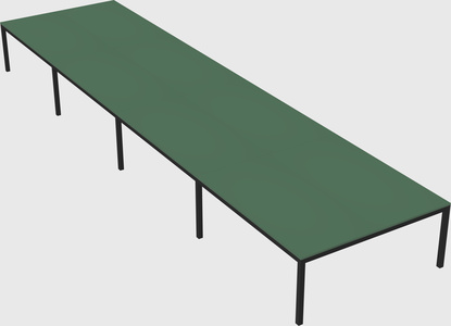 Shared rectangular desk