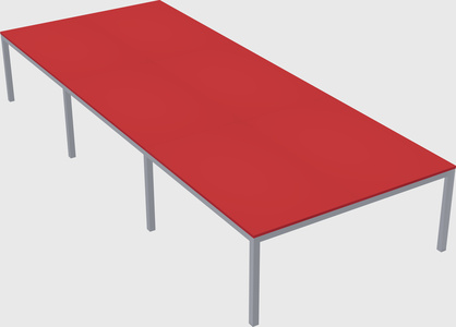Shared rectangular desk