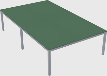 Shared rectangular desk