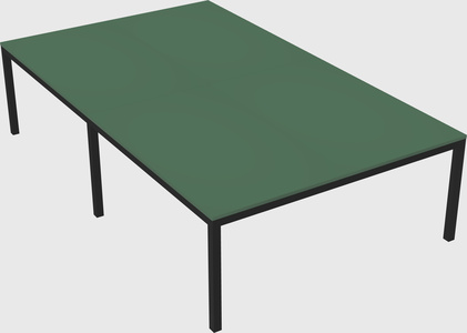 Shared rectangular desk
