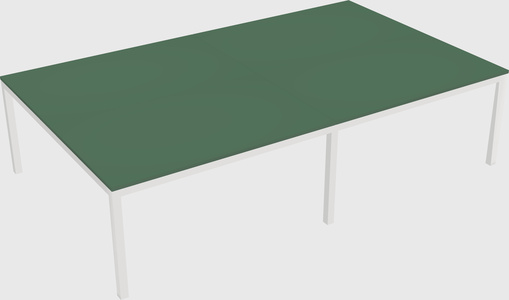 Shared rectangular desk