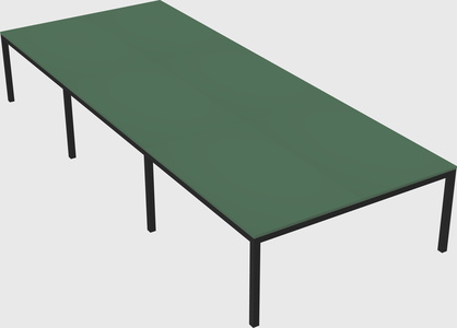 Shared rectangular desk