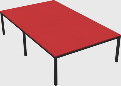 Shared rectangular desk