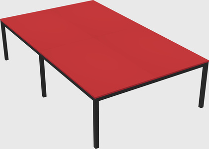 Shared rectangular desk