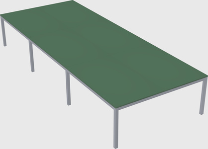 Shared rectangular desk