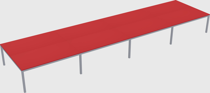 Shared rectangular desk