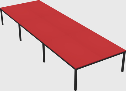 Shared rectangular desk