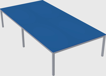 Shared rectangular desk