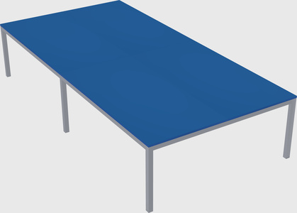 Shared rectangular desk
