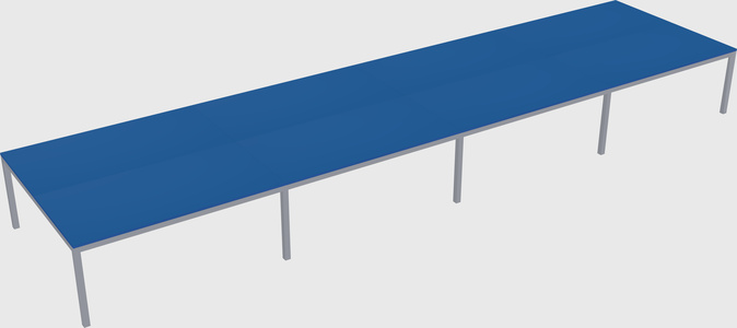 Shared rectangular desk