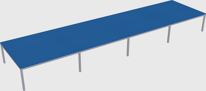 Shared rectangular desk