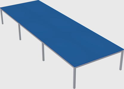 Shared rectangular desk