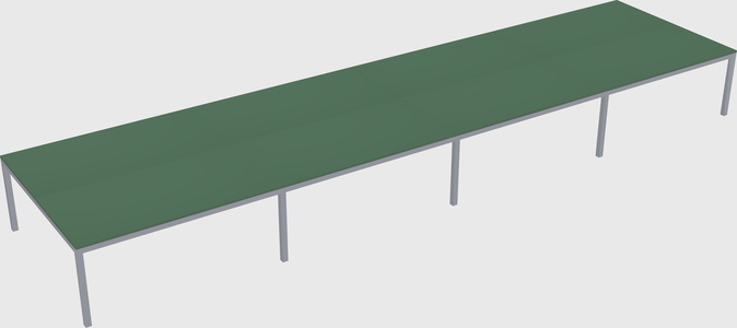 Shared rectangular desk