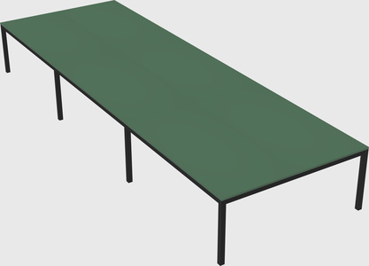 Shared rectangular desk