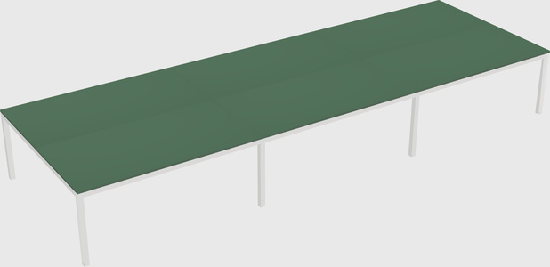 Shared rectangular desk